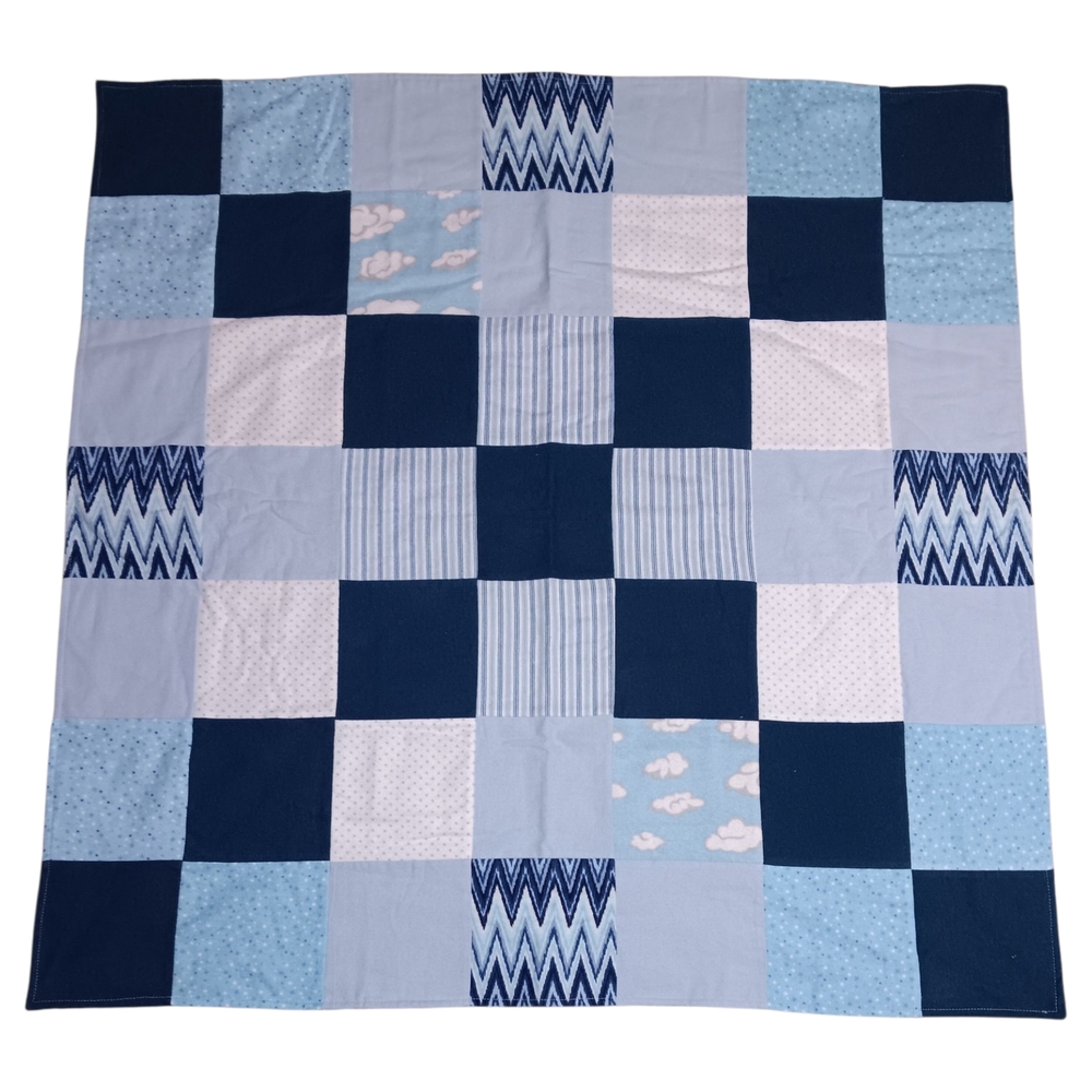 Blue Patchwork Kids Quilt